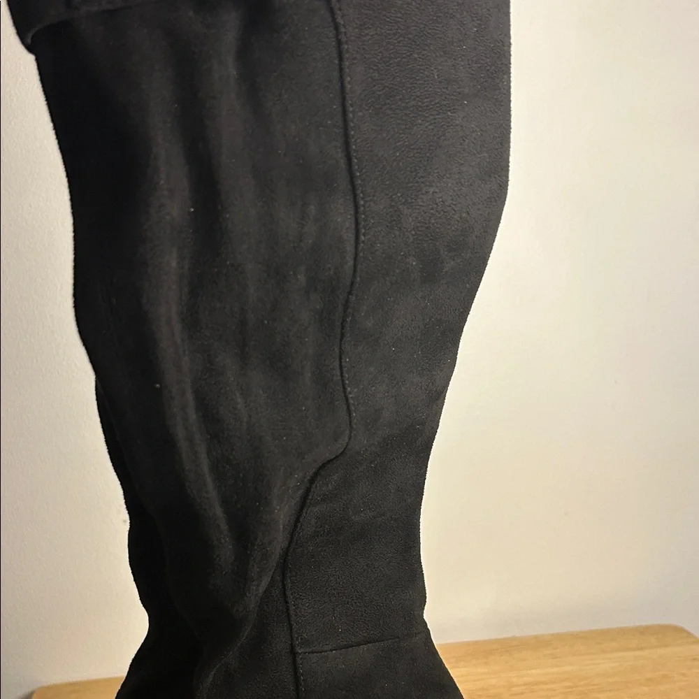 Calvin Klein Georgeanna Black Over the Knee Boots